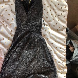 Windsor Navy Sparkle skater dress